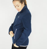Womens Jack Wolfskin Velour Fleece 1707561 Zip Up Midnight Blue Sweatshirt